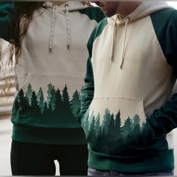 100% organic Cotton UNISEX
Fading Forest Hoodie With Oversized Hood - Picture 2 of 6